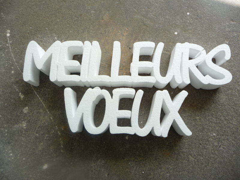 Polyformstudion réalise des lettrages en polistirène sur mesure pour tous vos événements